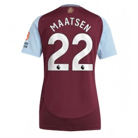 Aston Villa Ian Maatsen #22 Hemmakläder Dam 2024-25 Kortärmad